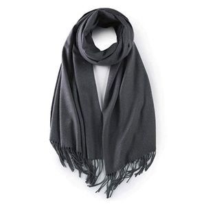 Dark Grey - Cashmere Shawl Scarf/Poncho